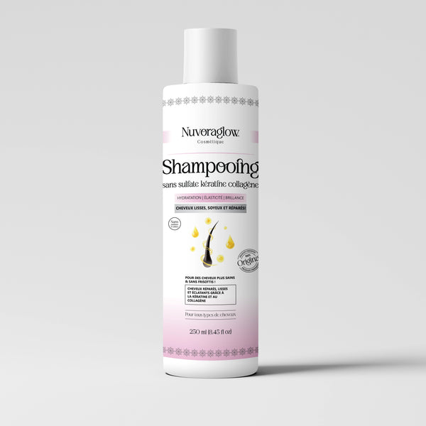 Shampooing Sans Sulfate Kératine & Collagène – Nuvoraglow Cosmetique